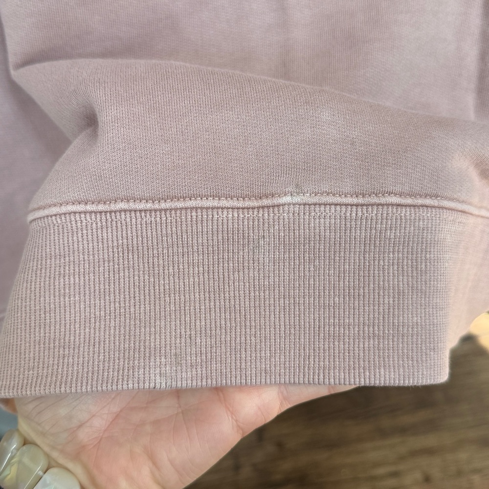 NWT Anine Bing Tyler Satin Block Letter Logo Oversized Pullover Sweatshirt Top M - Picture 7 of 11